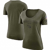 Women Arizona Cardinals Nike Salute to Service Legend Scoop Neck T-Shirt Olive,baseball caps,new era cap wholesale,wholesale hats